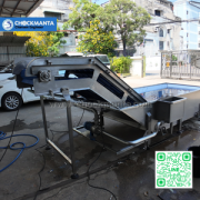 เครื่องล้างมะม่วง Washer Conveyor กำลังผลิต 3-5 ตันต่อชั่วโมง ผลิตโดย CMT