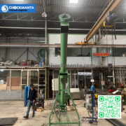 Screw Conveyor เหล็ก สำหรับลำเลียงเศษพลาสติก ผลิตโดย CMT